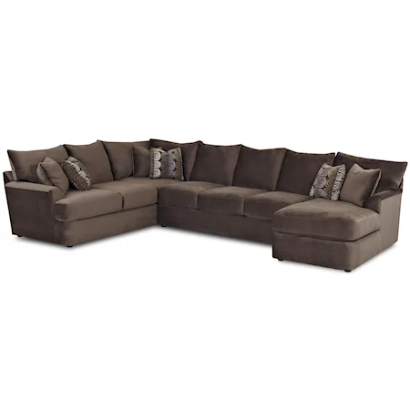L-Shaped Sectional Sofa with Right Chaise